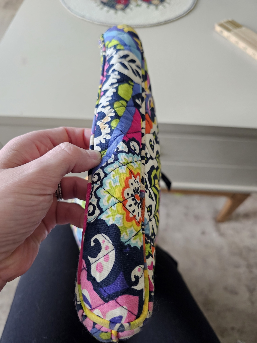Vera Bradley Quilted Crossbody Bag In Rio Pattern - Picture 8 of 13